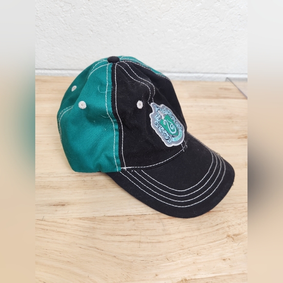 Harry Potter Slytherin Hat Baseball Cap Snapback Black Green Universal Studios - Picture 3 of 6